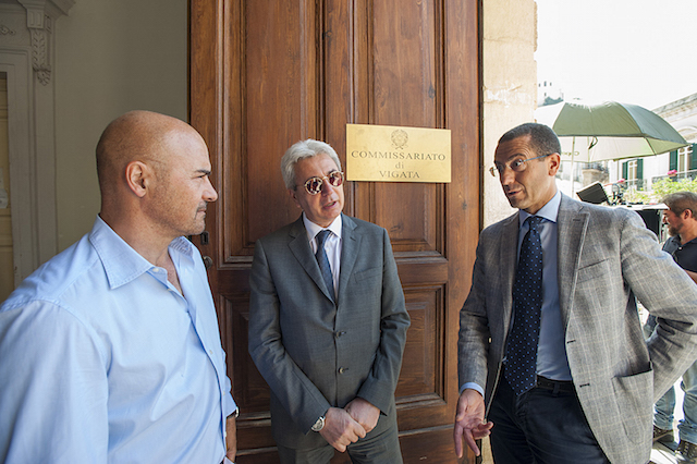 Luca Zingaretti `Montalbano`, il prefetto Annunziato Vardé e il Commissario Ferdinando Trombadore Zingaretti, Vardé, Trombadore