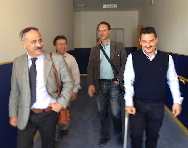 il sindaco, Roberto Bruno, il medico Giovanni Lauretta, il presidente del consiglio comunale, Turi Borgh, il responsabile sanitario della struttura, Carmelo Vaccaro e il tecnico comunale, Corrado Malandrino il sindaco, Roberto Bruno, il medico Giovanni Lauretta, il presidente del consiglio comunale, Turi Borgh, il responsabile sanitario della struttura, Carmelo Vaccaro e il tecnico comunale, Corrado Malandrino